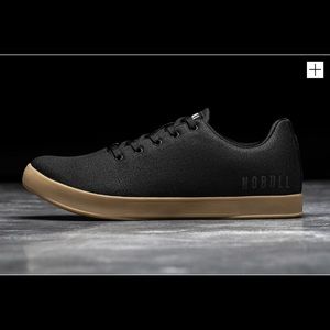 No Bull black gum canvas trainer